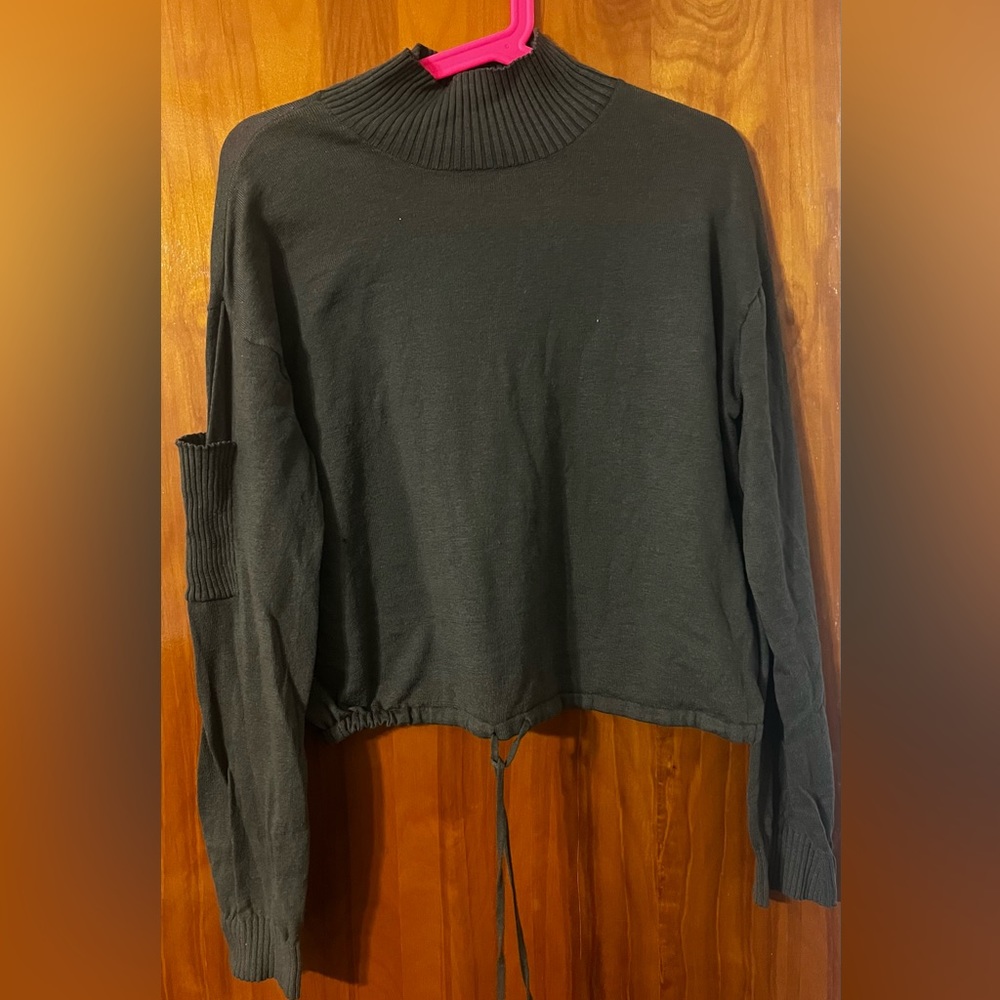 Army green sweater